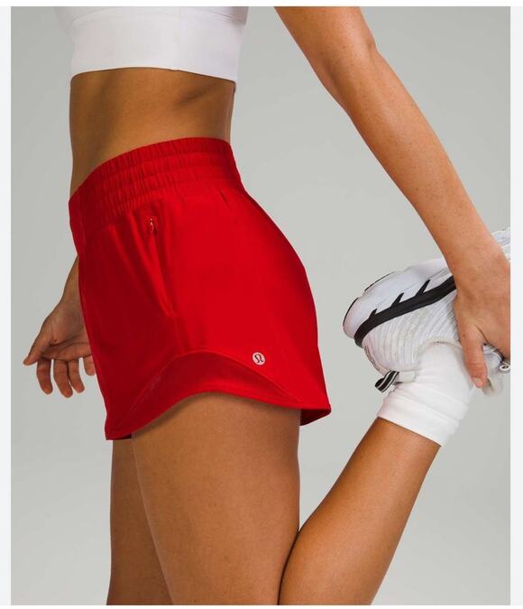 lululemon athletica Pants - Lululemon Hotty Hot Short II 2.5 Athleisure Running Patriotic Workout Athletic 8